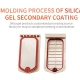 Secondary coated silicone and PC are soluble under certain conditions