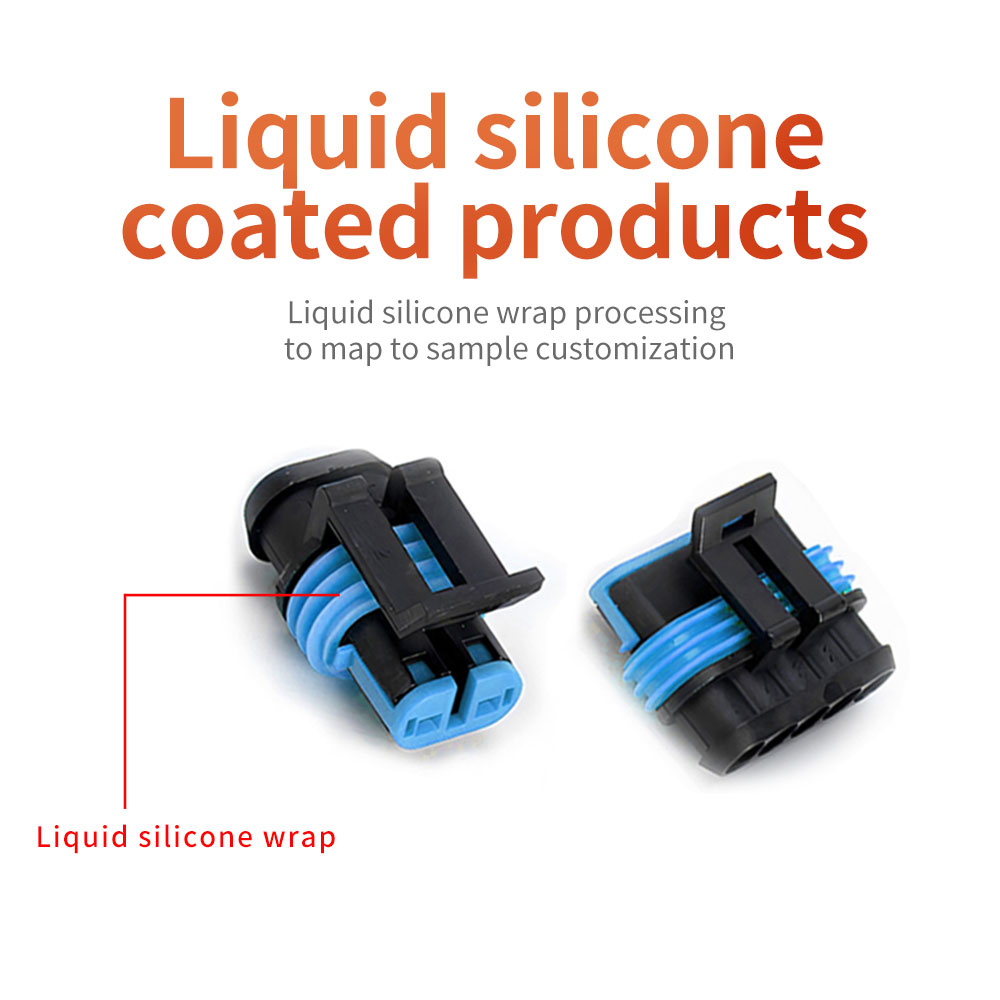 Liquid silicone coated products